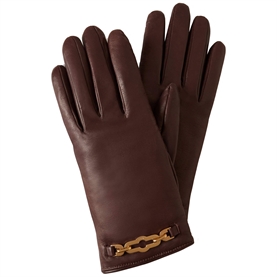 Mulberry Pimlico Gloves Ebony Nappa Leather